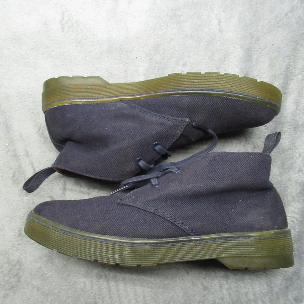 Dr Martens Unisex Mens 7 Women 8 Shoes Blue Mayport Canvas Chukka Casual Dress